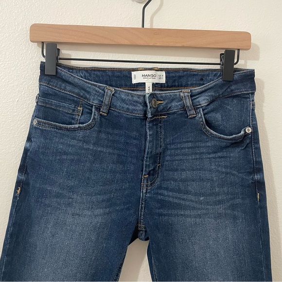 Mango MNG ISA Skinny Denim Jeans Size 4 Medium Wash Low Rise - Picture 4 of 8